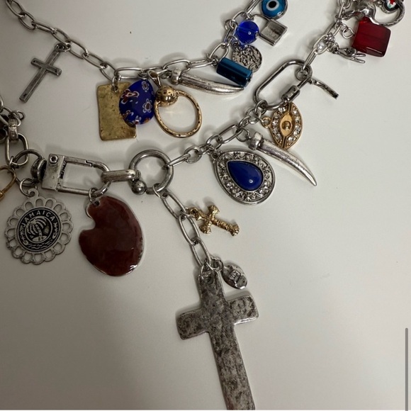 Free People Maximillion Charm Necklace. Cross My Heart. NWT!!! - Picture 7 of 8